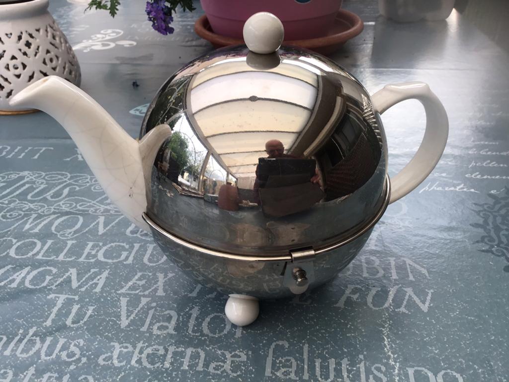Vintage Theepot geïsoleerd inox 18/8, Antiek en Kunst, Ophalen of Verzenden
