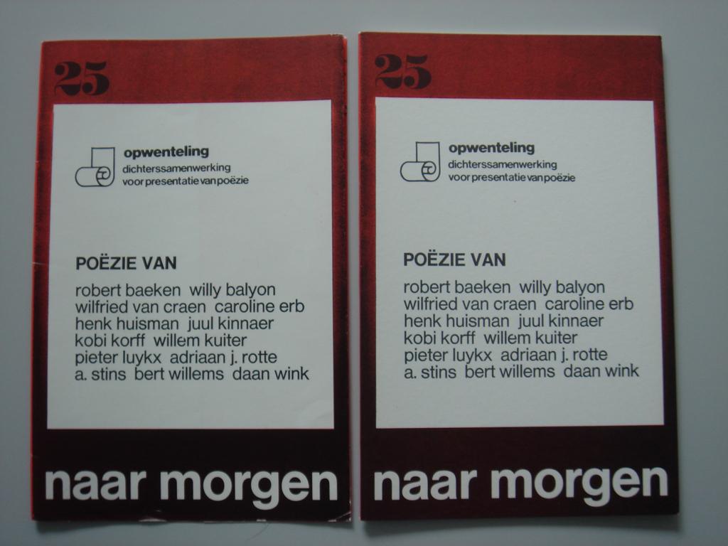 Naar Morgen nr 25, Boeken, Ophalen of Verzenden, Zo goed als nieuw