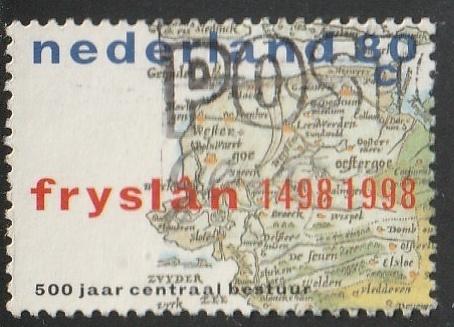 Nederland 1998 1767 Fryslan, Gest, Postzegels en Munten, Ophalen of Verzenden, Na 1940, Gestempeld