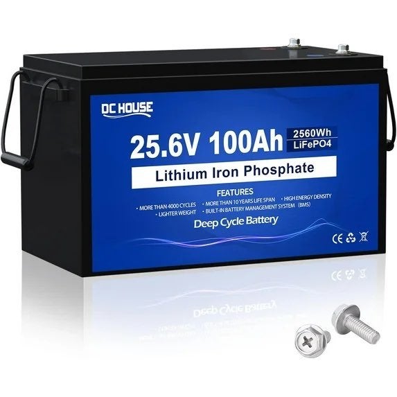 Accu set DC HOUSE 25.6v 100Ah LiFePO4 nieuwstaat 10KW, Hobby en Vrije tijd, Elektronica-componenten, Zo goed als nieuw, Ophalen