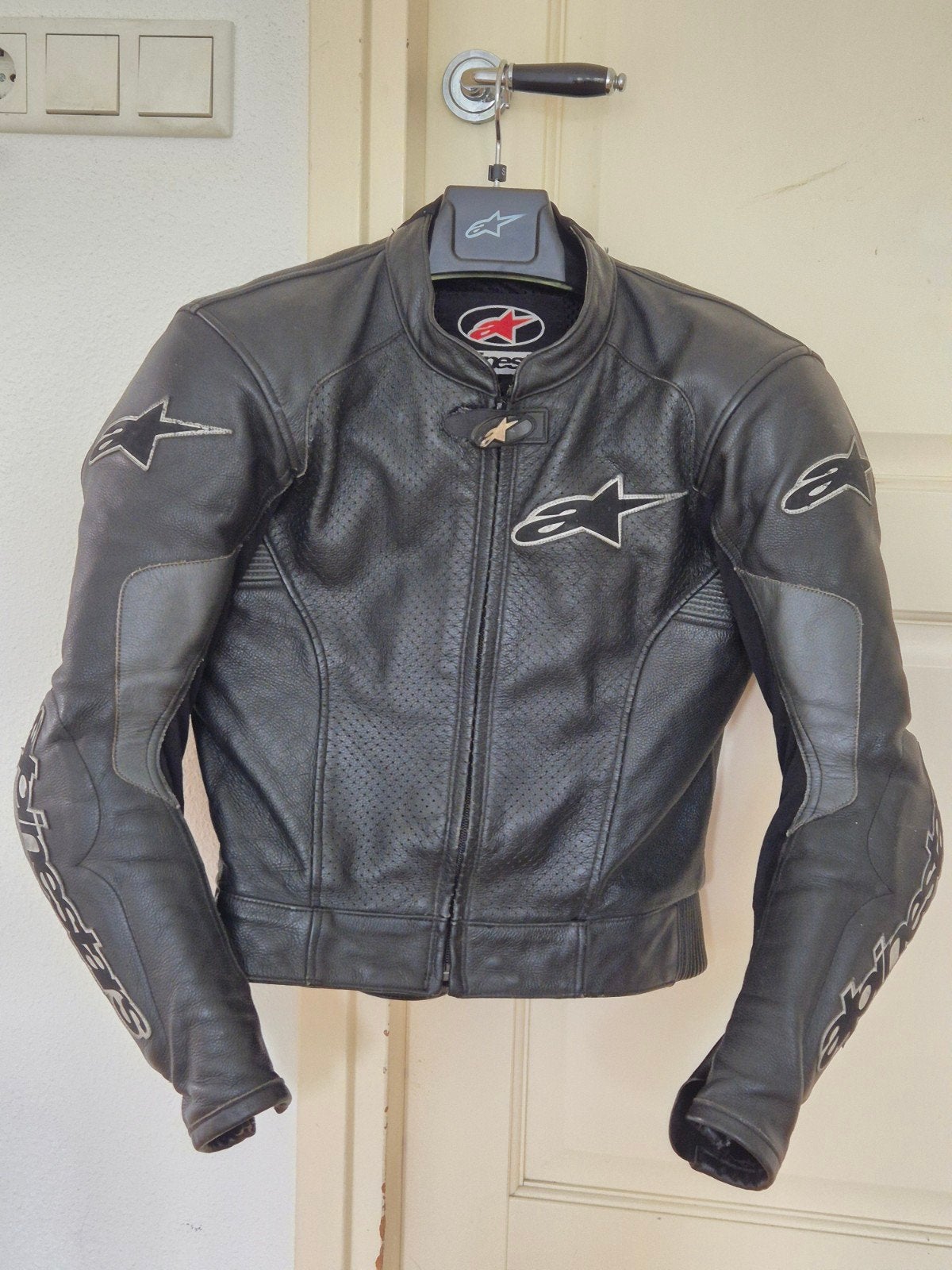 Leren Alpinestars motorjas, kleine maat 48, Jas | leer, Ophalen of Verzenden, Alpinestars, Dames