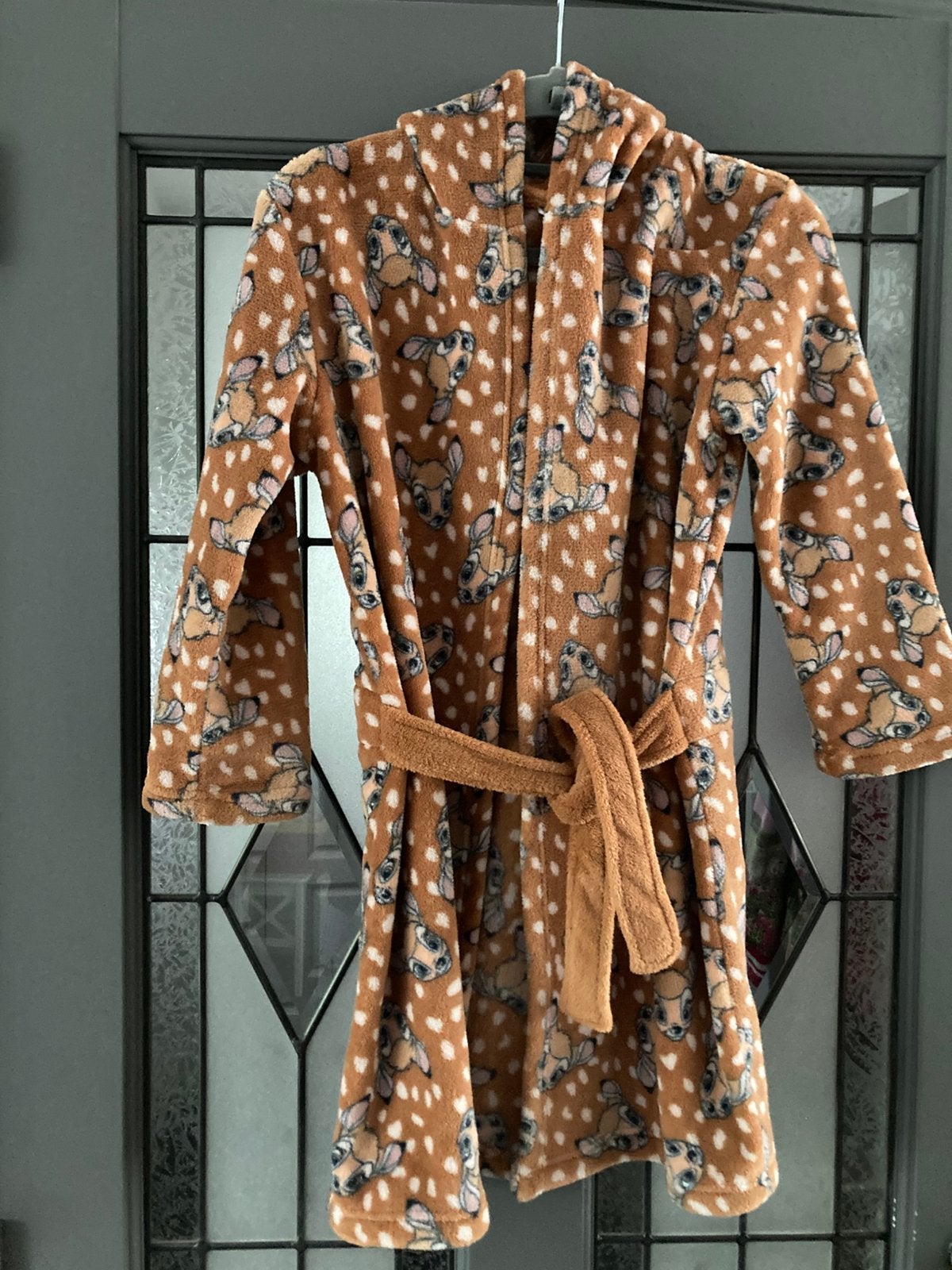 Badjas maat 134/140 print bambi, Kinderen en Baby's, Kinderkleding | Maat 134, Ophalen of Verzenden, Zo goed als nieuw, Meisje