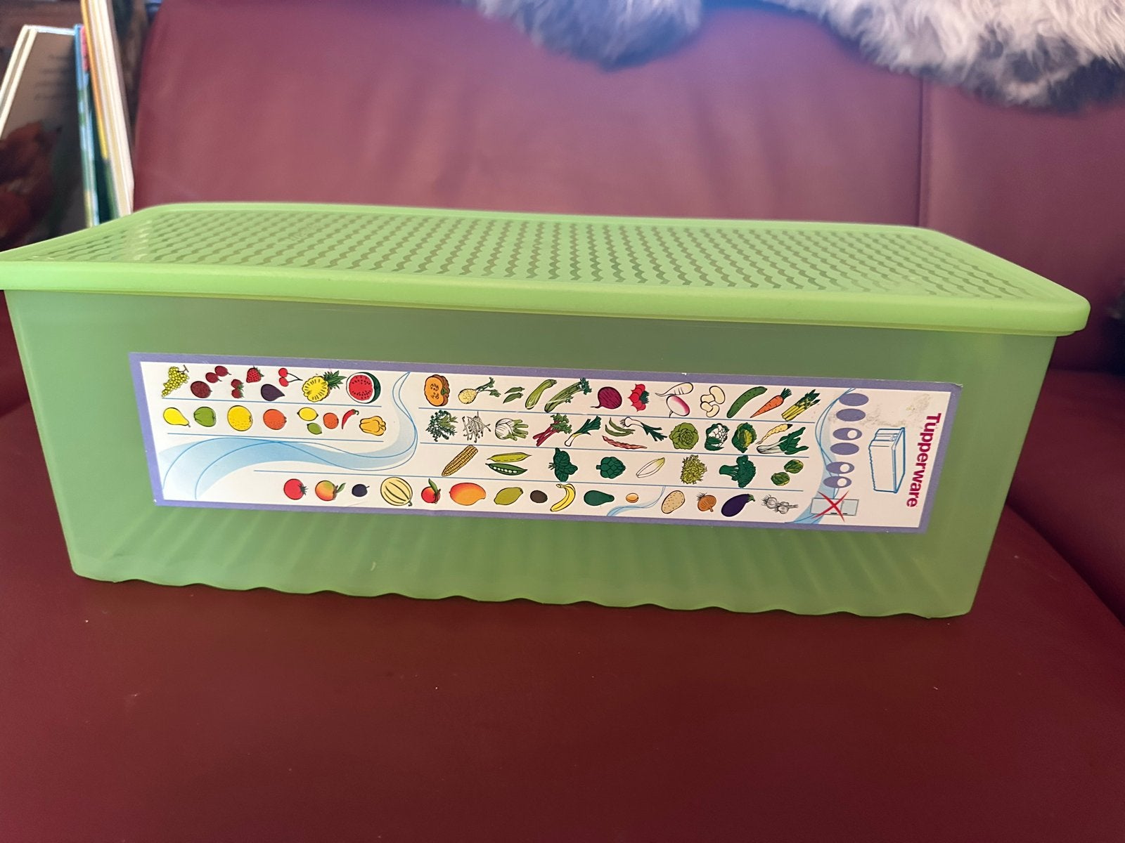 Nieuwe Tupperware bewaardoos voor groente/fruit 38x13 cm, Ophalen of Verzenden, Nieuw, Groen, Bak of Kom