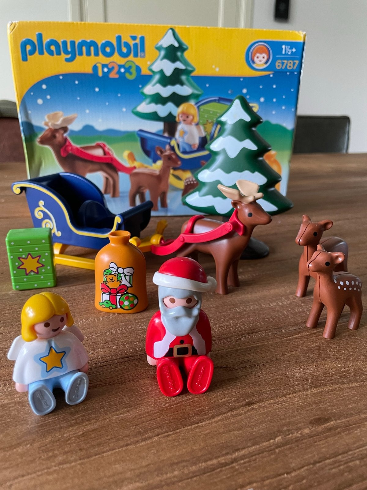 Playmobil 1.2.3 Kerstmis met de Kerstman en rendieren, Kinderen en Baby's, Complete set, Overige typen, 1.2.3, Ophalen of Verzenden