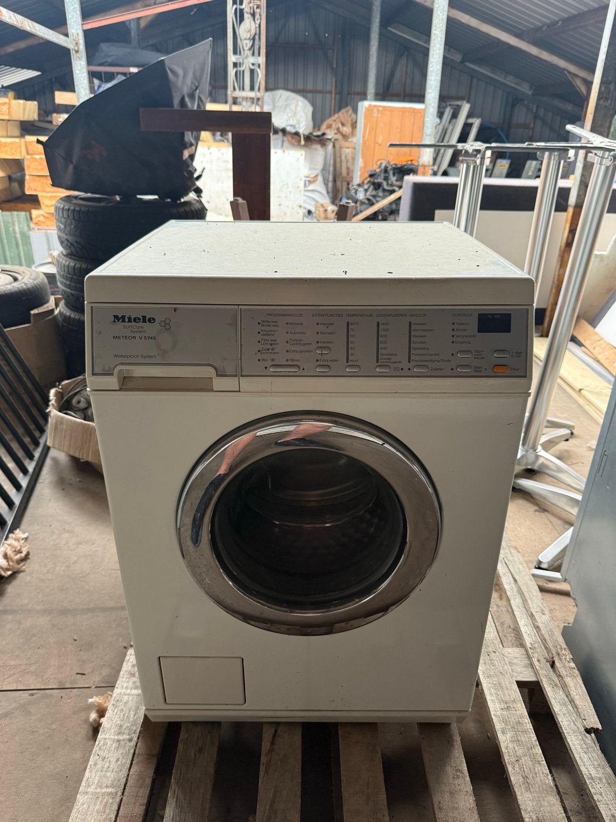 2 wasmachines (Miele, Zanussi) en Siemens droger, Ophalen, Gebruikt