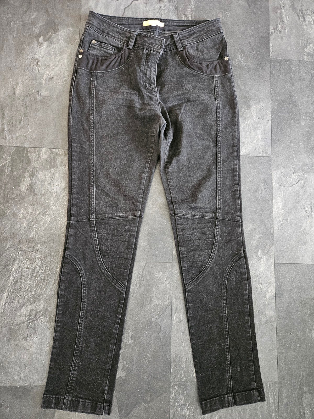 Biba Jeans Maat 40 - Zwart, Lengte 108 cm, Zwart, Biba, Ophalen of Verzenden, W30 - W32 (confectie 38/40)