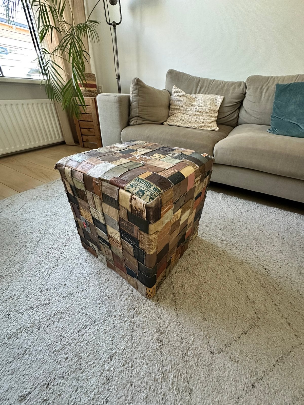 Poef, Ophalen, Minder dan 50 cm, Vierkant, Minder dan 50 cm