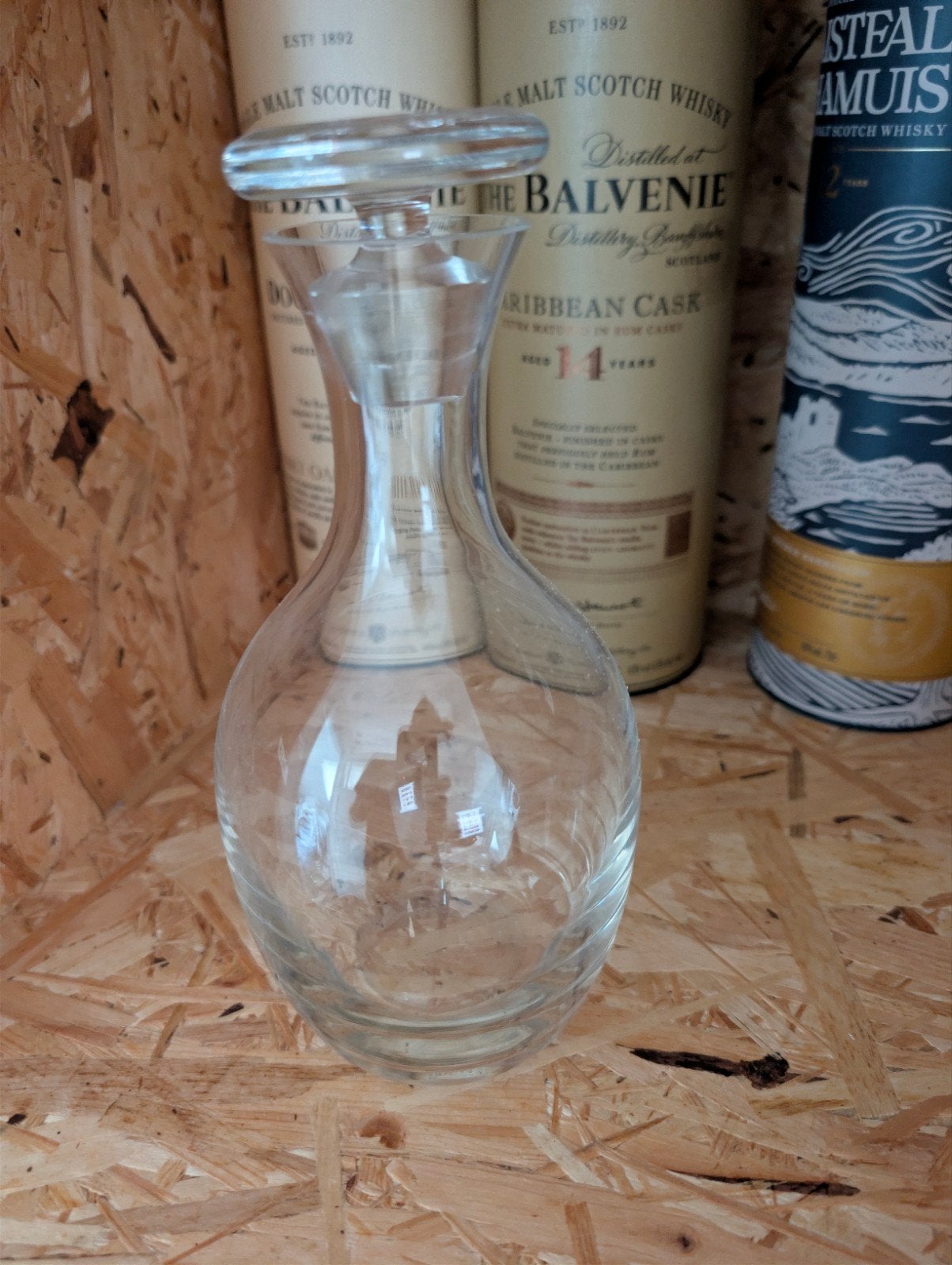 Glazen karaf met stop - Elegant en tijdloos design, Antiek en Kunst, Ophalen of Verzenden