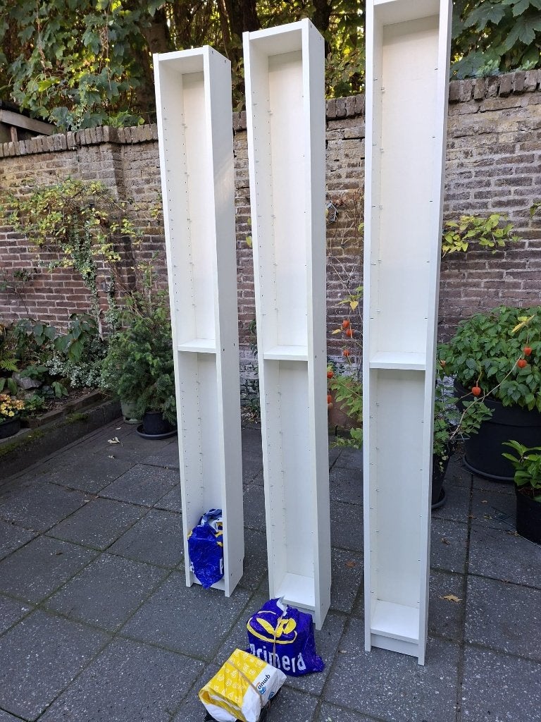 Billy Ikea cd kasten, Ophalen, Met plank(en), Minder dan 50 cm, 200 cm of meer