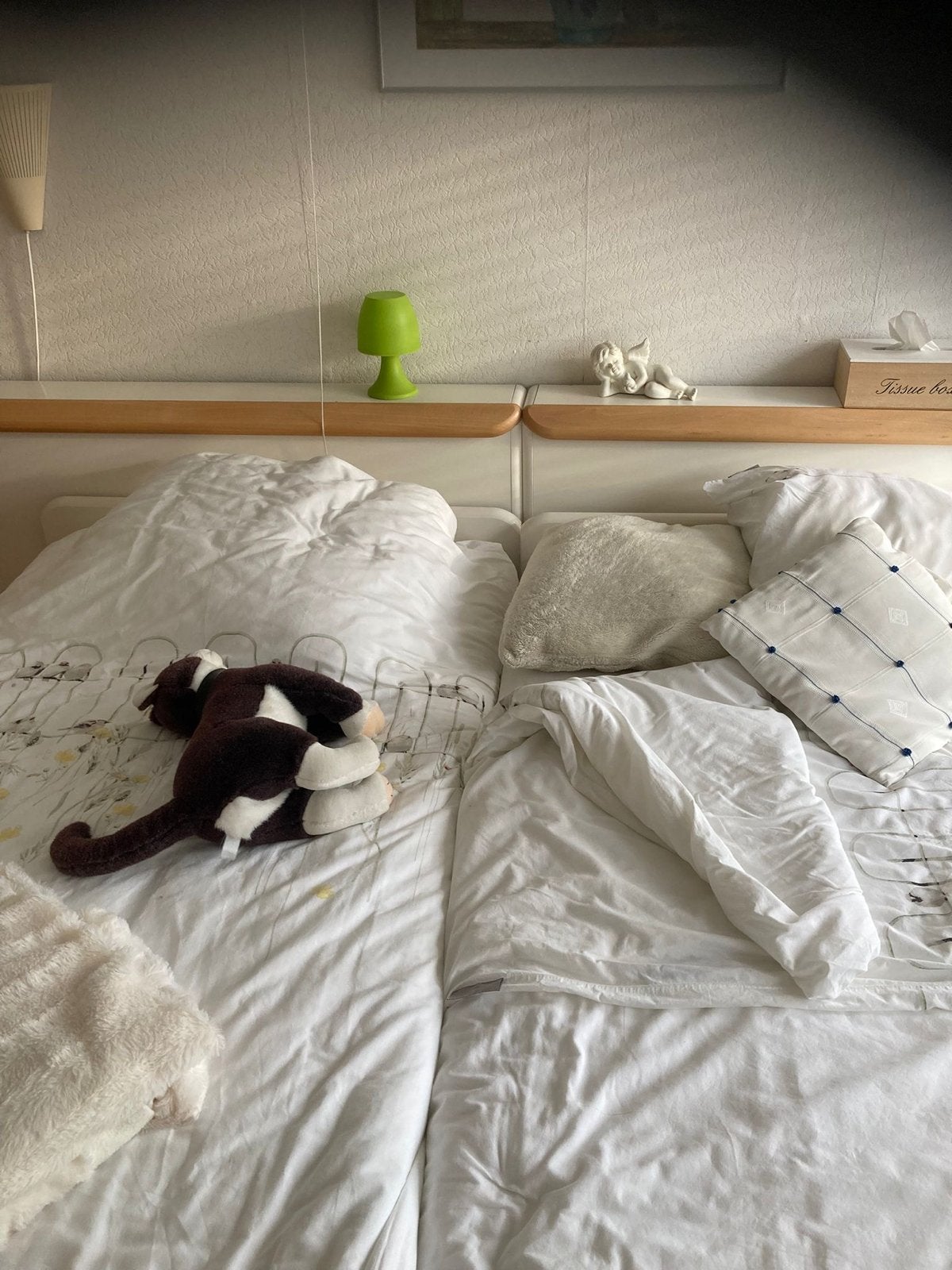 Seniorenbed 90x200 cm met twee achterkanten (excl. matras), Ophalen, Gebruikt, 90 cm, Eenpersoons