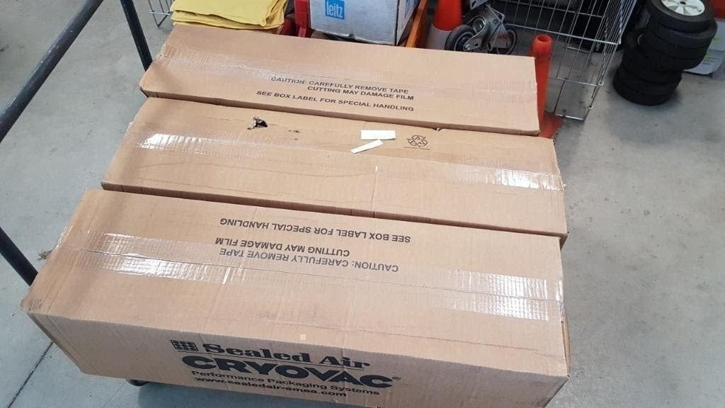 3 grote zware rollen  PLASTIC FOLIE  805mm x 800m 25 micr, Doe-het-zelf en Verbouw, Ophalen, Nieuw, 15 m² of meer, Zeil