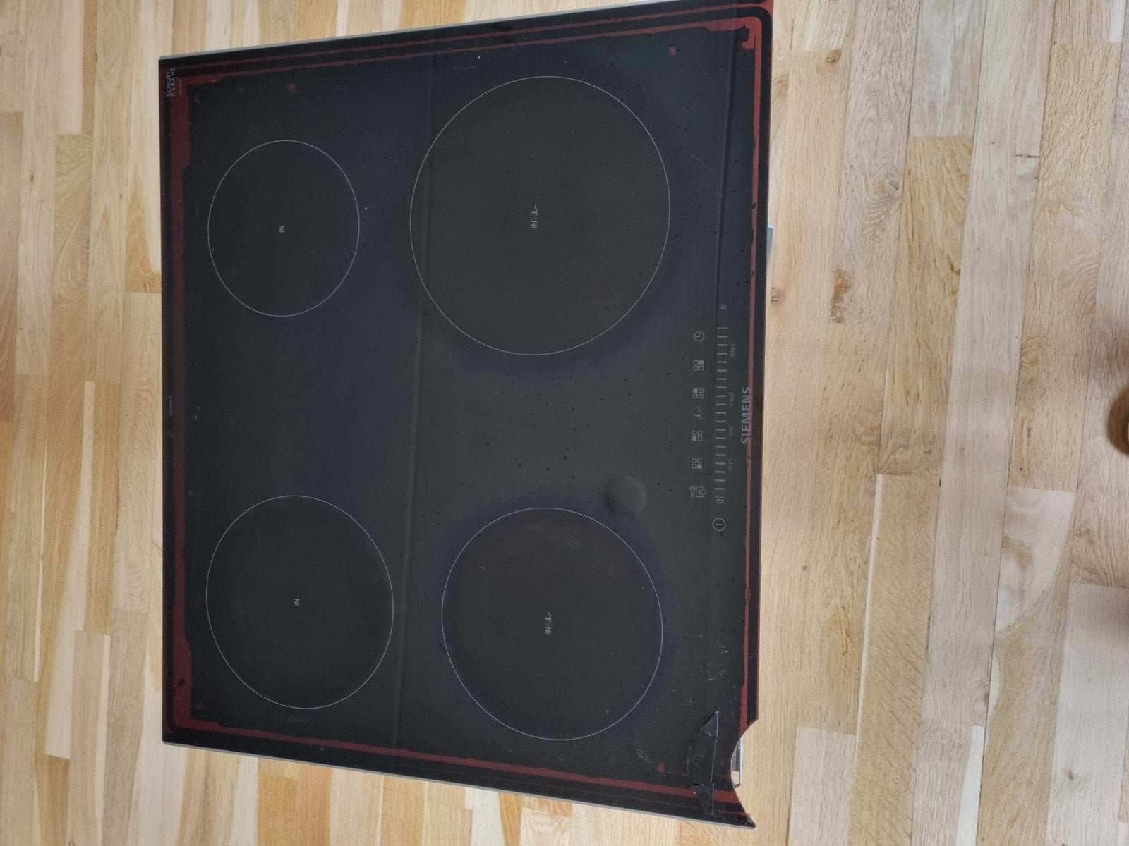 Siemens Inductieplaat - EH675FEC1E/01 - Met beschadiging, Gebruikt, Inbouw, Inductie, 4 kookzones