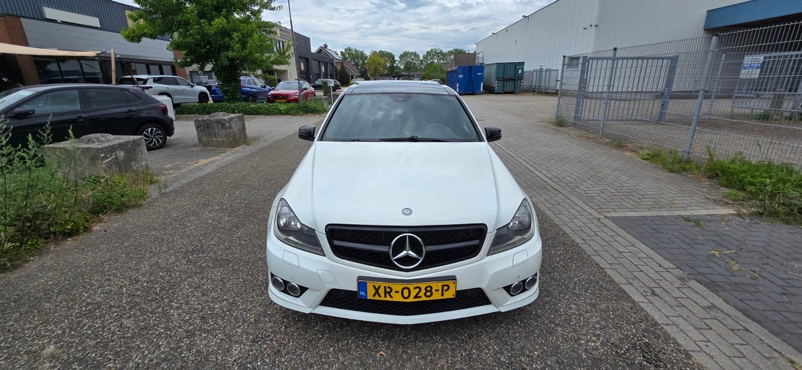 Mercedes-Benz C200 CDI Aut. 2011 Wit AMG-pakket 200pk, Auto's, Mercedes-Benz, Automaat, Euro 5, 1800 kg, Zwart
