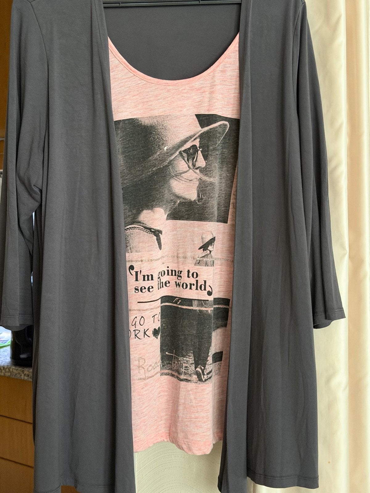 MS Mode vest met shirt eraan vast, maat XL, Maat 46/48 (XL) of groter, Ophalen of Verzenden, MS Mode, Grijs
