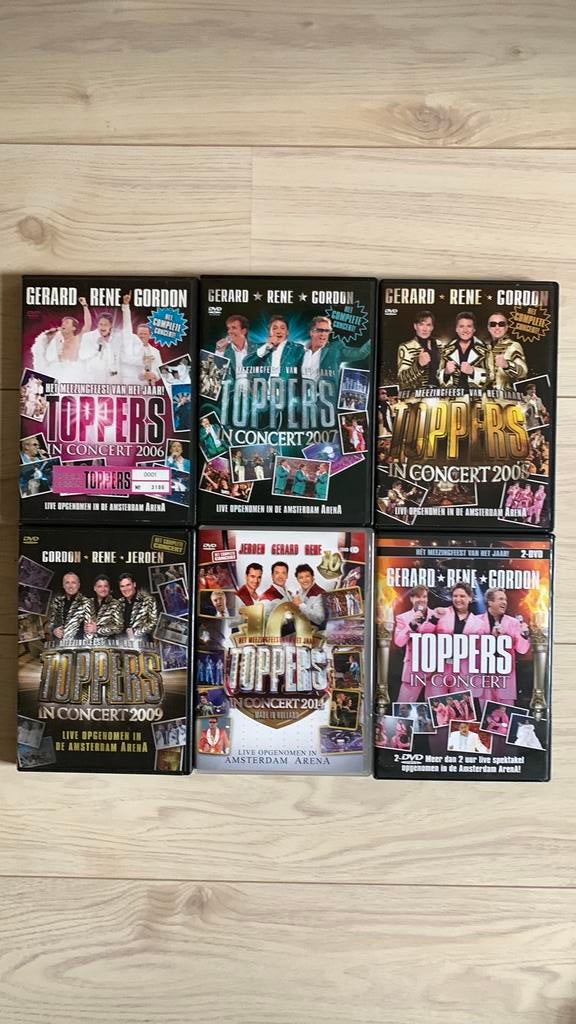 6 dubbel dvd’s van de TOPPERS, Ophalen of Verzenden, Zo goed als nieuw