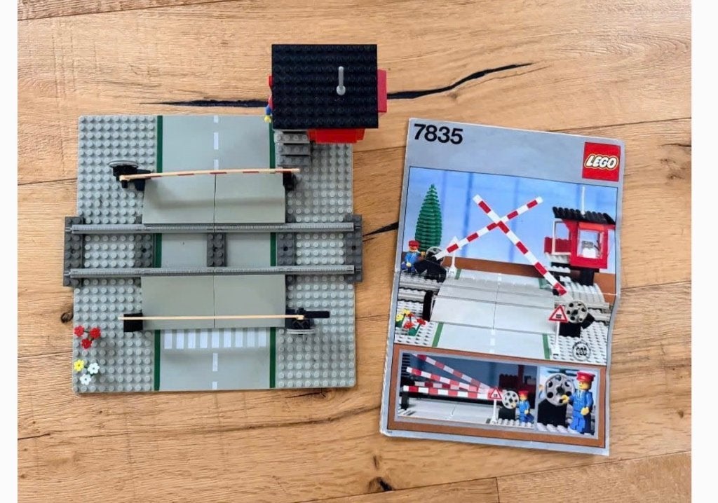Lego 7835 spoorweg overgang trein bouw schema, Kinderen en Baby's, Speelgoed | Duplo en Lego, Ophalen, Zo goed als nieuw, Lego