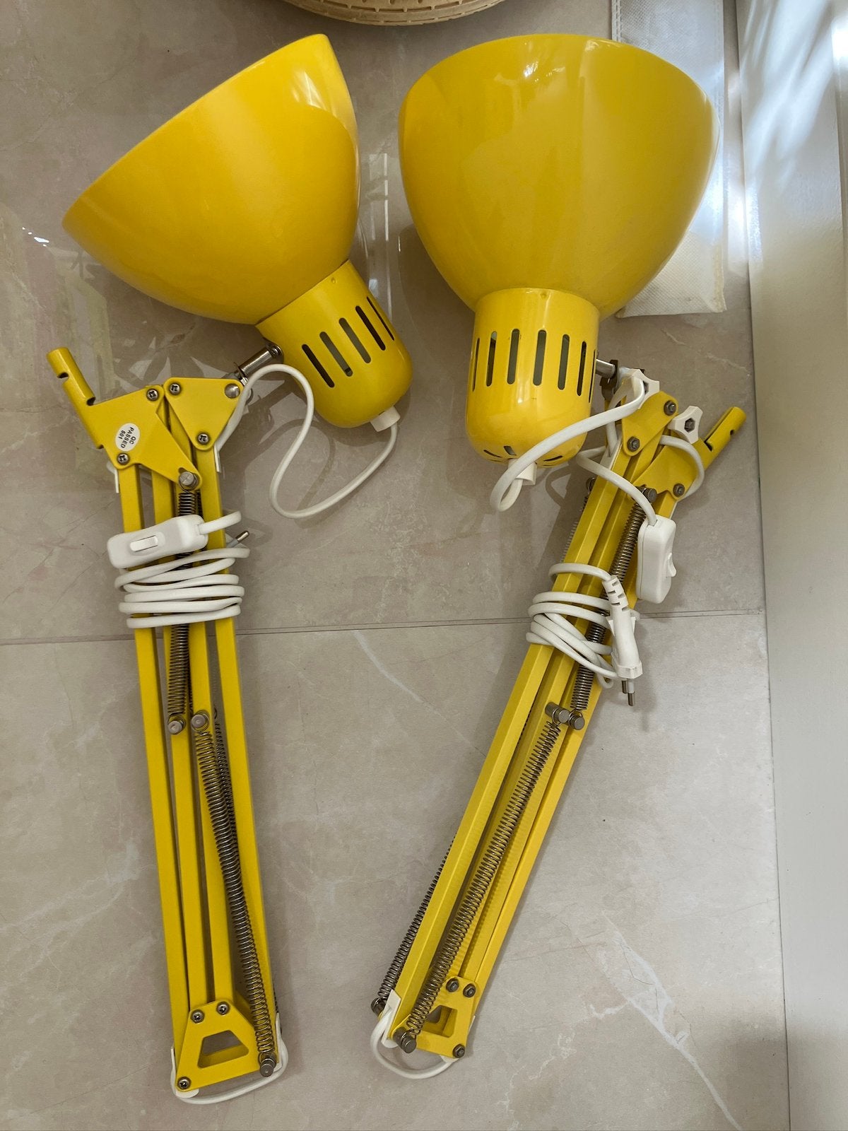 Bureaulampen geel IKEA, Ophalen of Verzenden, Zo goed als nieuw, Geel, Overige materialen
