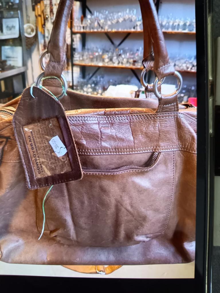 Leren tas Cowboybag, Ophalen, Bruin, Schoudertasje