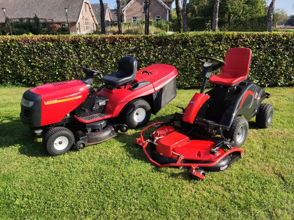 2 ingeruilde zitmaaiers (1 x GTM 1500, 1 x LAZER 20H107), Ophalen, GTM, GTM, GTM