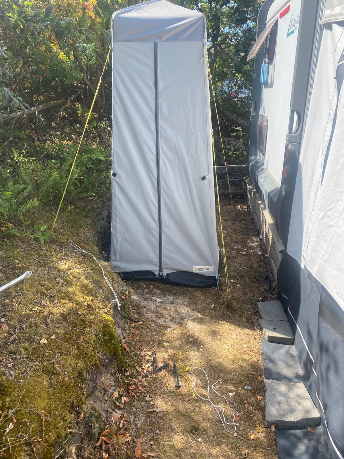 Douchtent c.q. opbergtent, Ophalen of Verzenden, Zo goed als nieuw