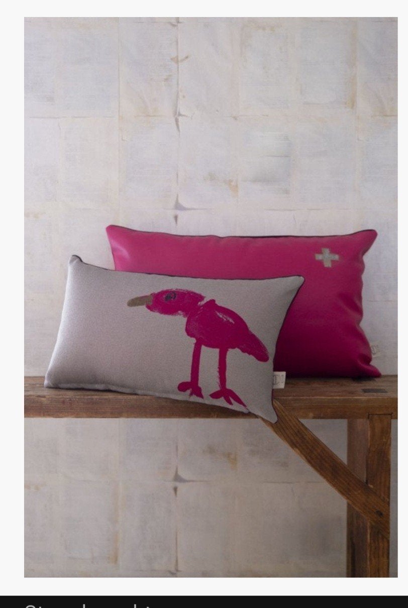 Gezocht! Bobbie bird kussen Stapelgoed, Overige merken, Gebruikt, Meerkleurig, Met print