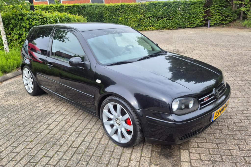 🟢Volkswagen Golf 1.8 Turbo GTI 200Pk🥶Airco/Recaro️✅️, Stof, 1206 kg, Zwart, 4 cilinders