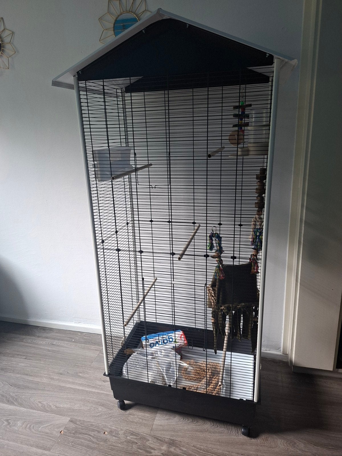 vogel kooi, Ophalen, Zo goed als nieuw, Metaal, Vogelkooi