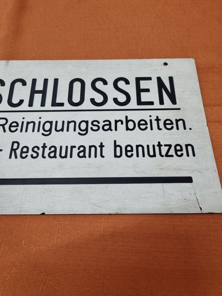 waarschuwings bord duits, Ophalen of Verzenden, 'T Olde Gre-j, Info@toldegrej.nl, Endepoelstraat 20f Didam