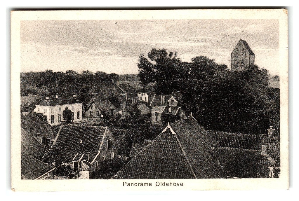 Oldehove, Panorama, Verzamelen, Ophalen of Verzenden, 1920 tot 1940, Gelopen, Groningen
