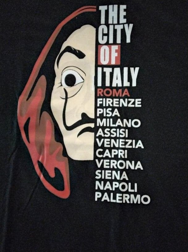 La Casa de Pappel T-shirts.   Bella Ciao., Zwart, Nvt, Maat 46/48 (XL) of groter, Nieuw