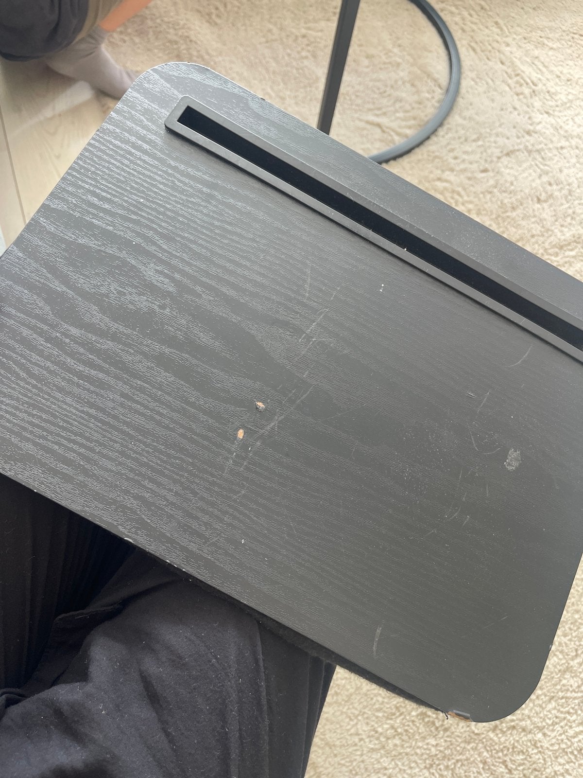 Comfortabele laptopstandaard voor op schoot, Computers en Software, Ophalen, Gebruikt