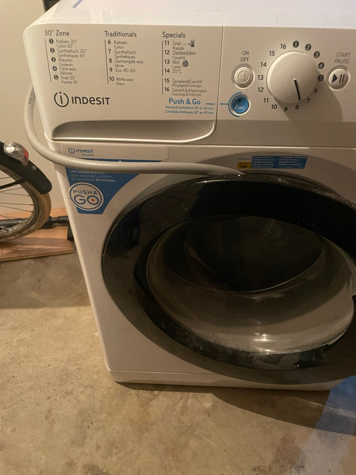 Indesit BWRE 81484 WX N Wasmachine - 8kg, 1400 toeren, Ophalen, 1200 tot 1600 toeren, Gebruikt, 8 tot 10 kg