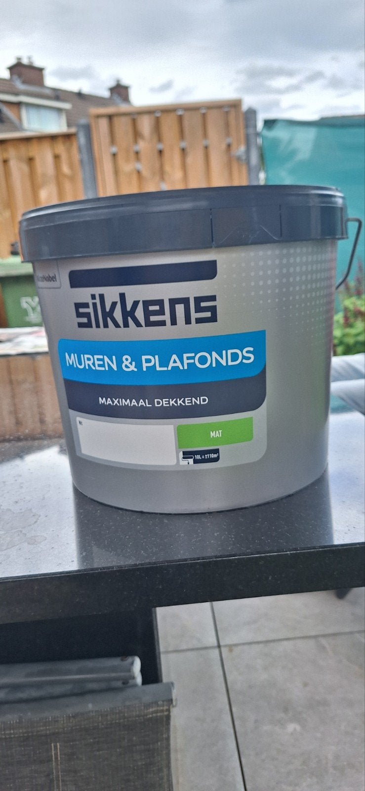 Sikkens muren & plafonds 10 ltr, mat wit, Ophalen, Nieuw, Wit