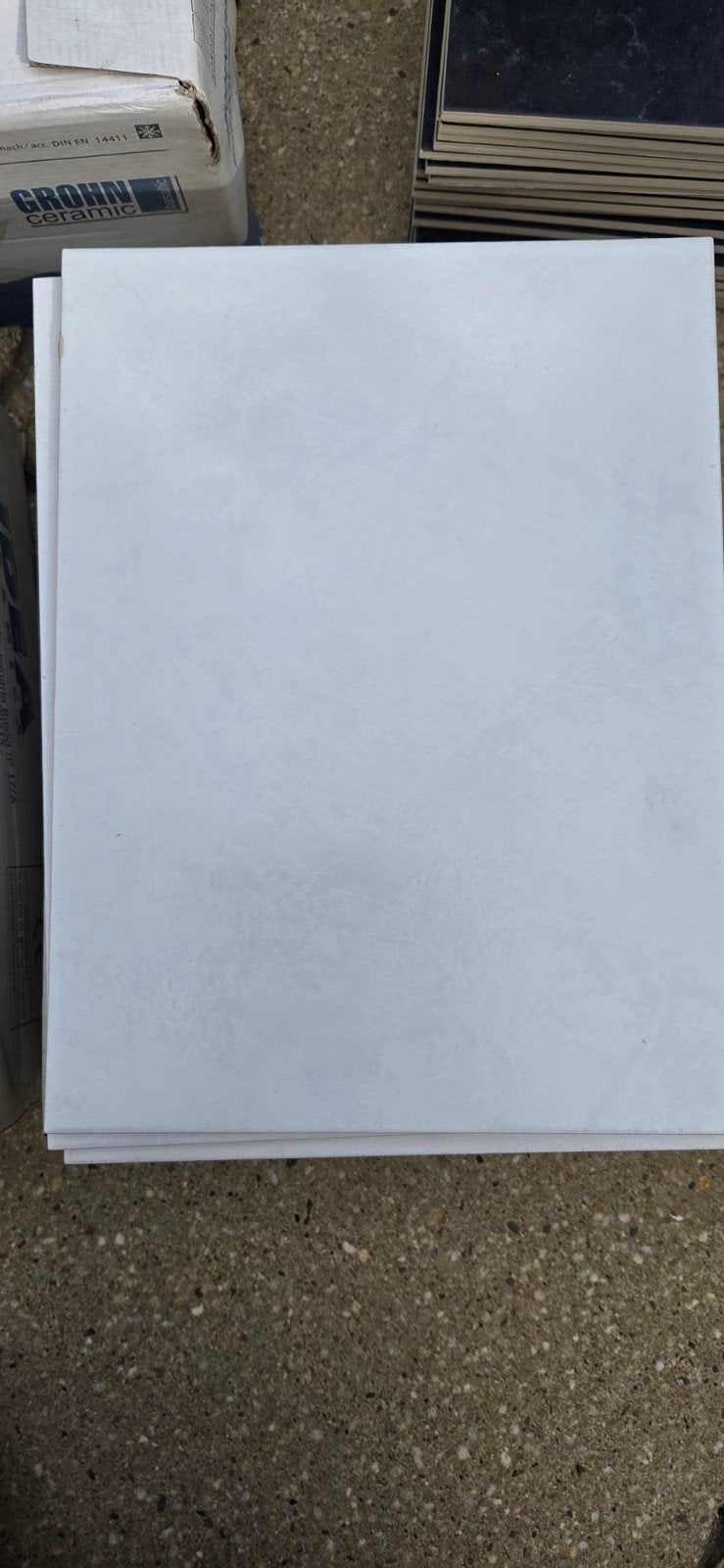 witte badkamertegels met structuur, Ophalen, Nieuw, 20 tot 40 cm, Minder dan 5 m²