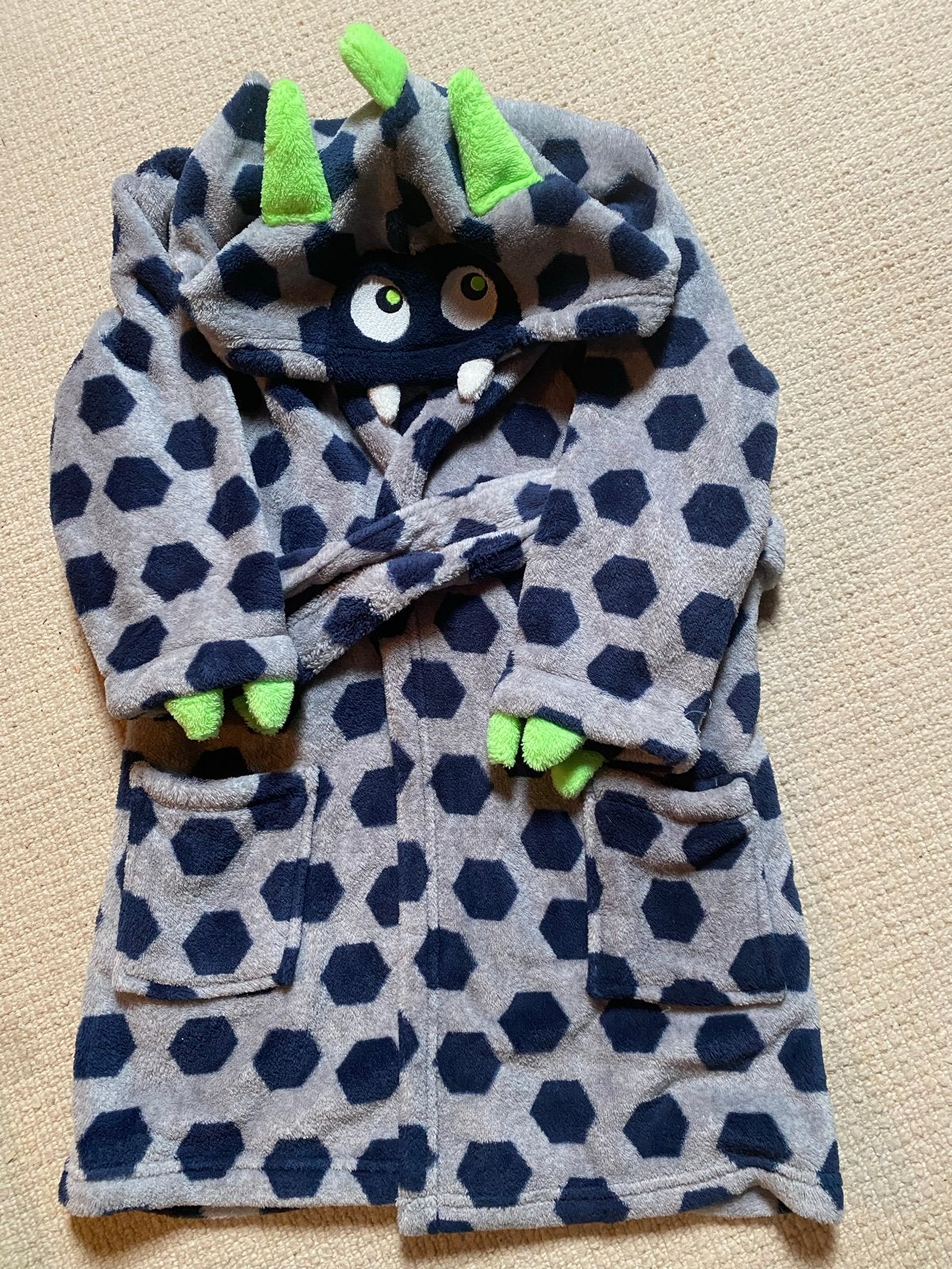 Leuke kinderbadjas met monsterdesign, Ophalen of Verzenden, Gebruikt, Jongen of Meisje