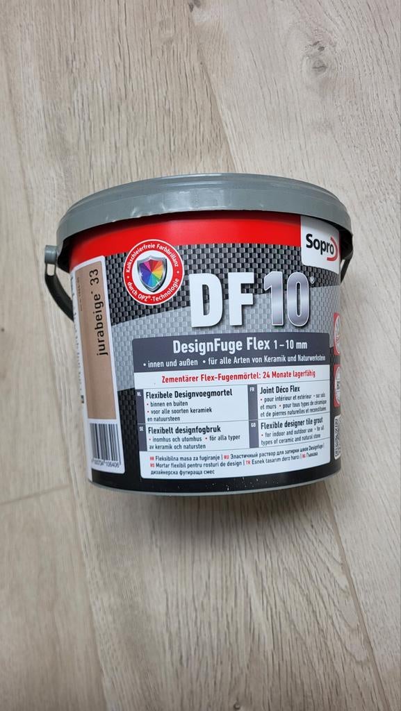 Sopro DesignFuge Flex 5 kg Jurabeige voegmiddel, Doe-het-zelf en Verbouw, Tegels, Overige typen, Nieuw, 10 m² of meer, Overige materialen