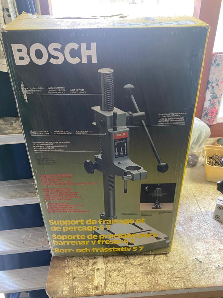 Bosch Boor- en Freesstandaard S7 - Zo goed als nieuw, Ophalen, Zo goed als nieuw, Boor- en/of Breekhamer