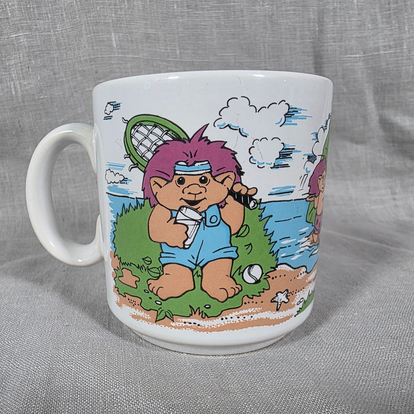vintage trolls beker, Ophalen of Verzenden, Gebruikt, Vintage, Mok