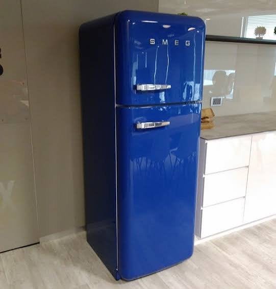 ZGAN smeg koelkast, Ophalen, 200 liter of meer, 60 cm of meer, Met aparte vriezer