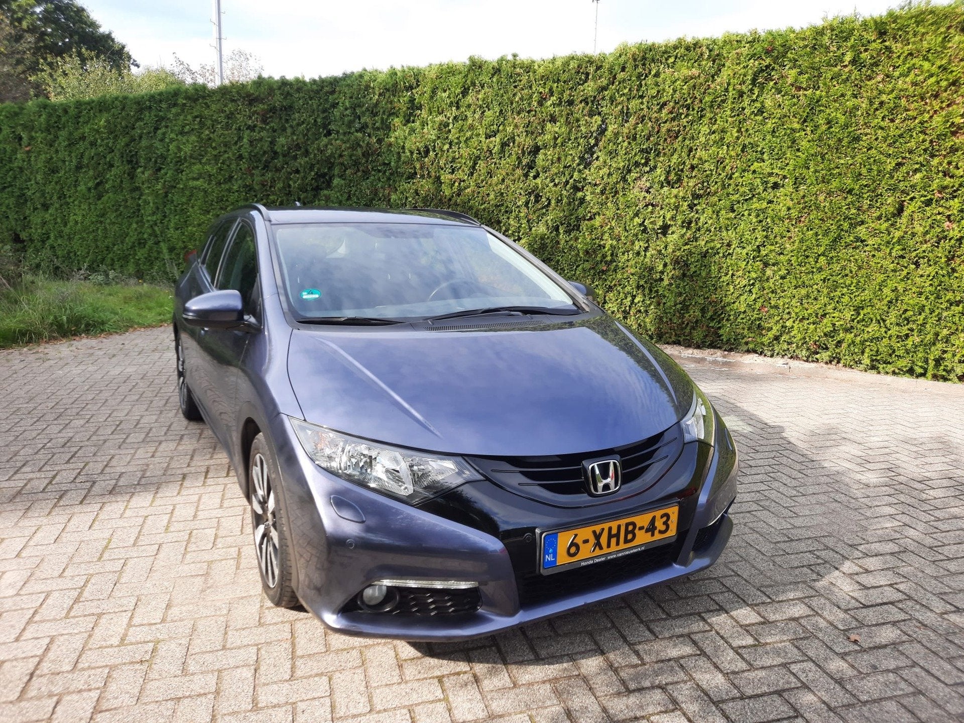Honda Civic Tourer 1.8 Sport Business Edition AUTOMAAT ECC A, Auto's, Euro 5, 15 km/l, Gebruikt, Blauw