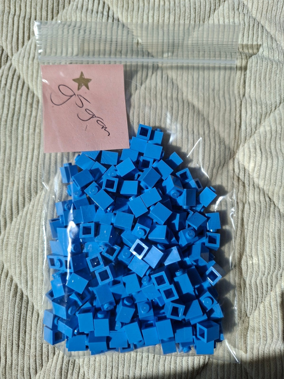 95 gram blauwe LEGO steentjes - Losse onderdelen, Ophalen of Verzenden, Nieuw, Losse stenen, Lego