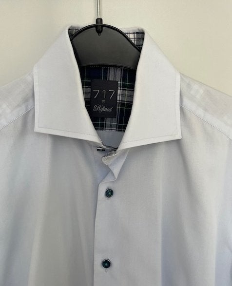 Licht Blauw Overhemd met accent in de kraag Maat 39, Kleding | Heren, Overhemden, Blauw, Gedragen, Halswijdte 39/40 (M), Ophalen of Verzenden