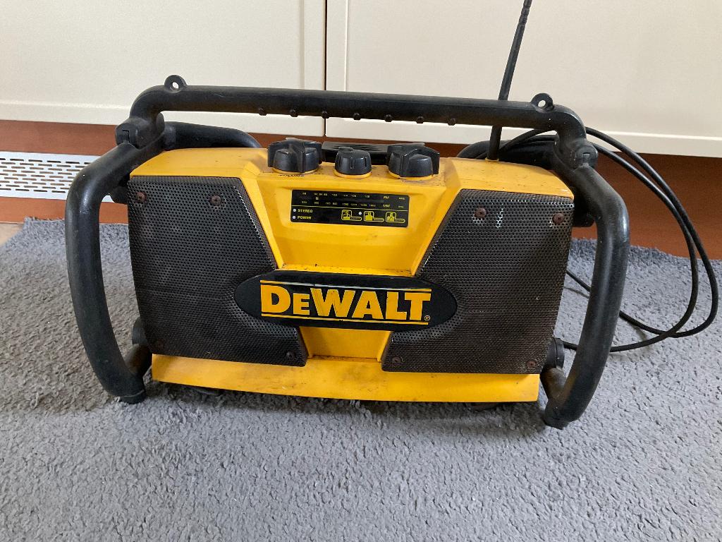 Bouwradio de Walt, Ophalen, Gebruikt, Bouwradio