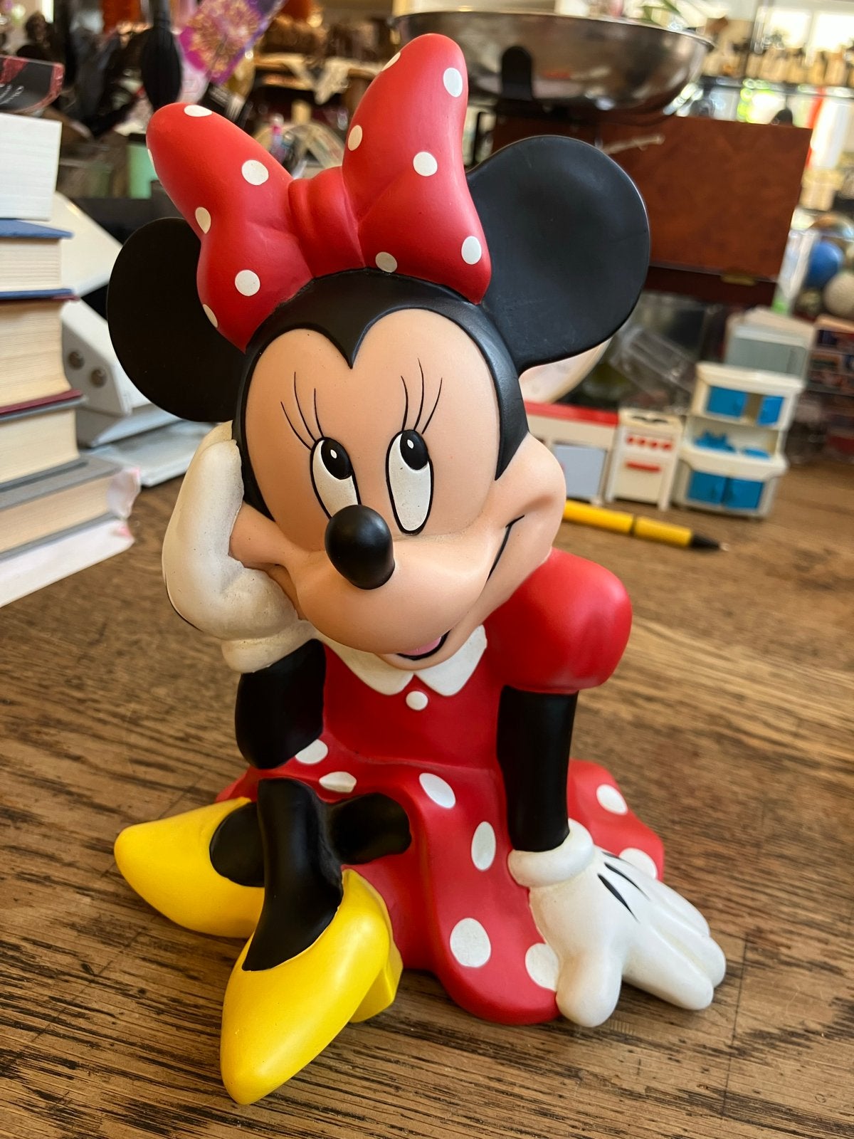 Minnie Mouse spaarpot - Disney figuur, Verzamelen, Disney, Ophalen of Verzenden, Mickey Mouse, Gebruikt, Beeldje of Figuurtje