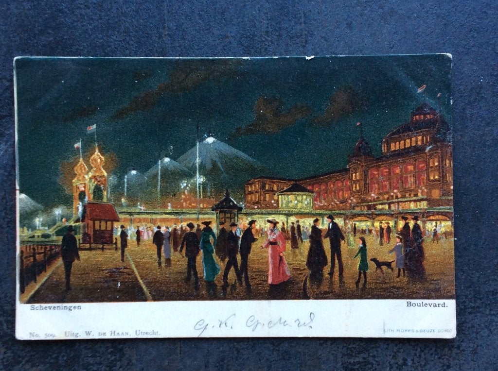 Scheveningen, Boulevard, Ophalen of Verzenden, Voor 1920, Gelopen, Zuid-Holland