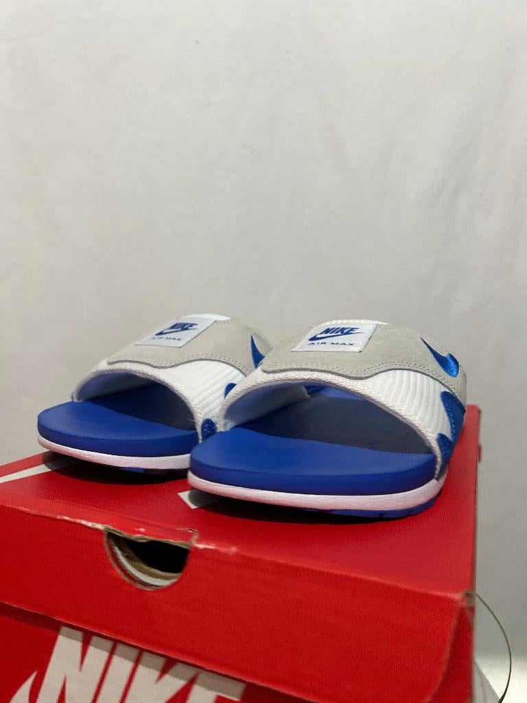NIEUW + DOOS! Maat 45 - Nike Air Max 1 Slide Royal Blue, Slippers, Nike, Nieuw, Nike