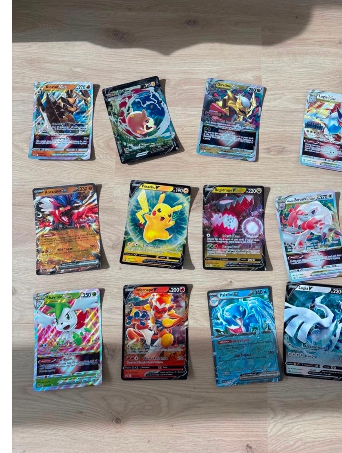 Diverse Pokémon Kaarten Collectie - Zeldzaam & Glanzend, Ophalen of Verzenden, Gebruikt, Meerdere kaarten, Foil