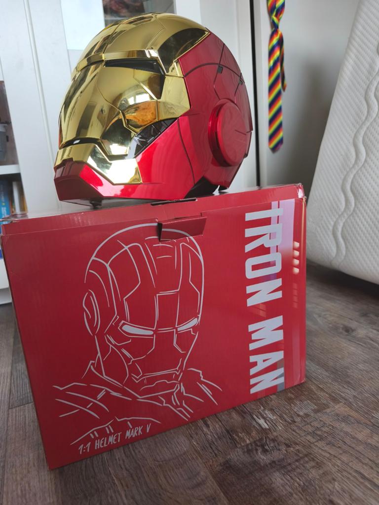 Iron Man Helm Mark V - Cosplay/Display, Ophalen of Verzenden, Gebruikt
