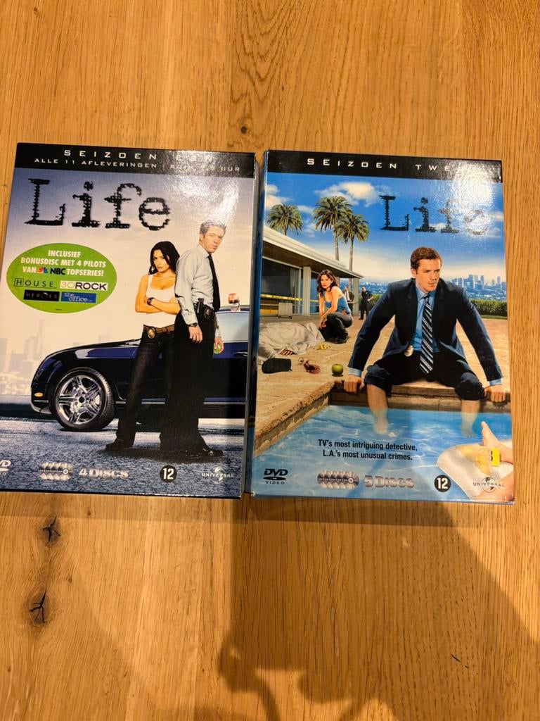 Life seizoen 1 en 2 dvd, Cd's en Dvd's, Dvd's | Tv en Series, Alle leeftijden, Ophalen of Verzenden, Zo goed als nieuw