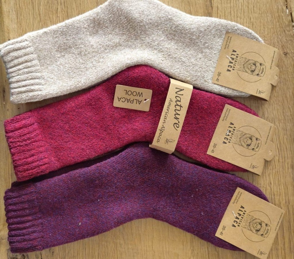 Aloaca Wolle Sokken, Sokken en Kniesokken, Overige kleuren, Www.american-alpaca.com, Nieuw